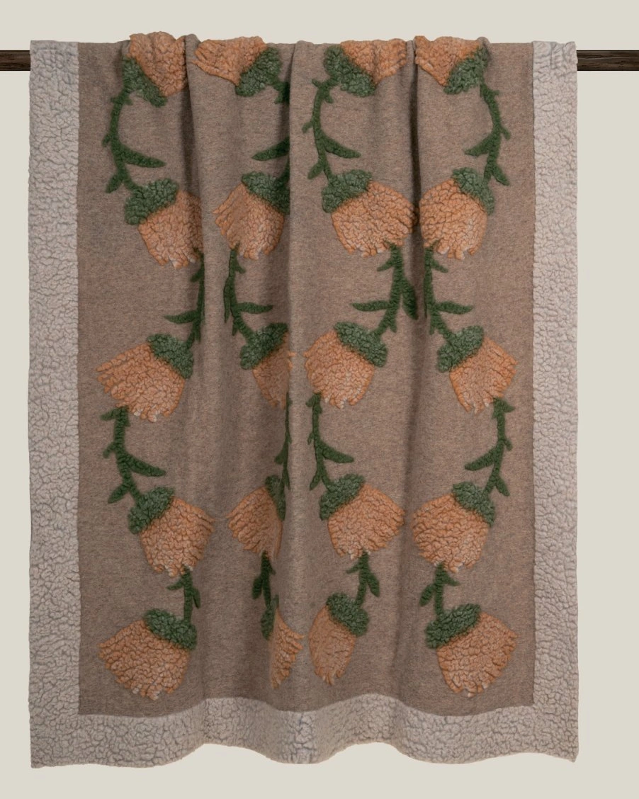 Плед Frati FANE SAFFRON 150x190, шерсть 80% полиэстер 20%, 900г