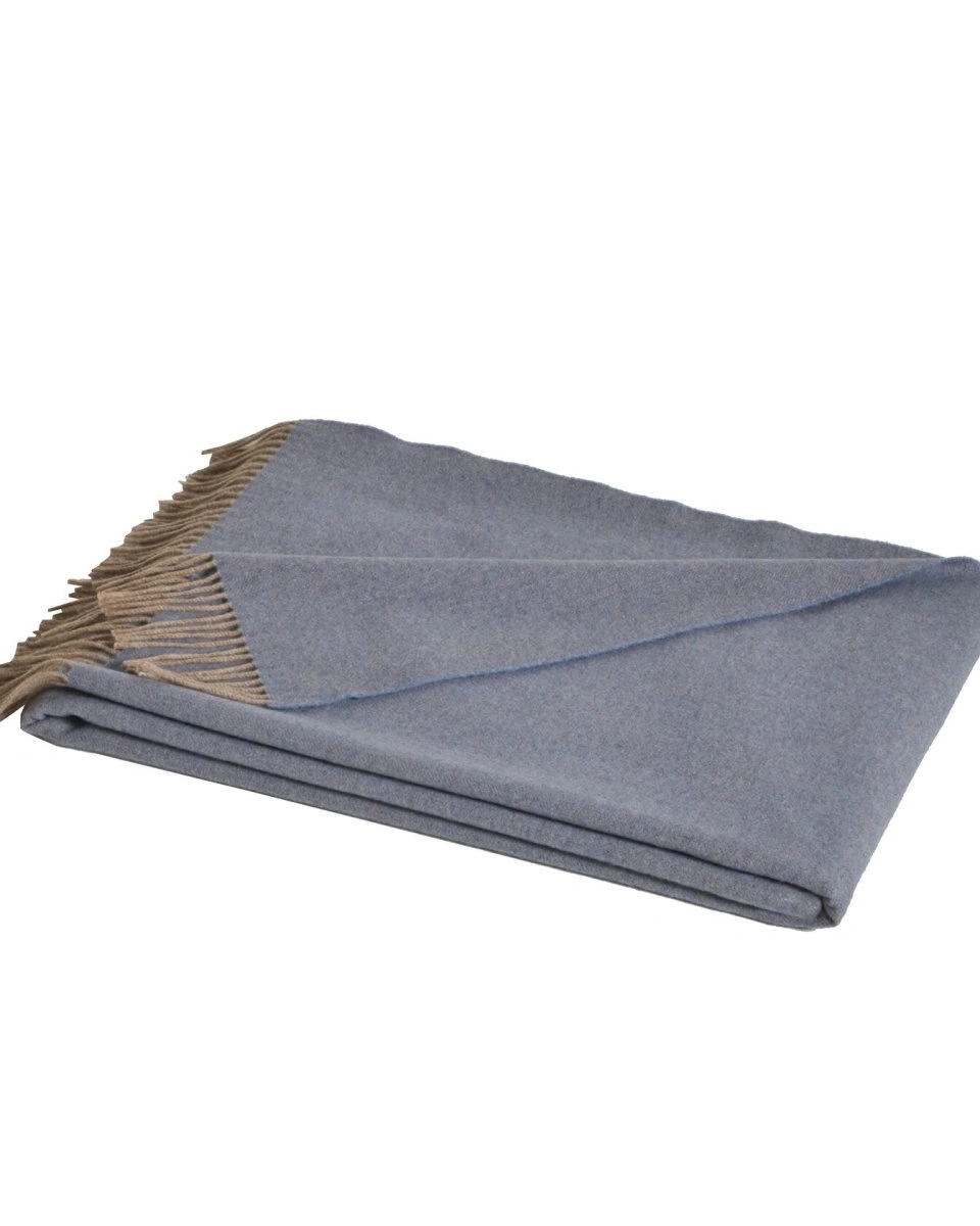 Плед Blanc des Vosges JAZZ jean 130х170, меринос 100% 230г/м2