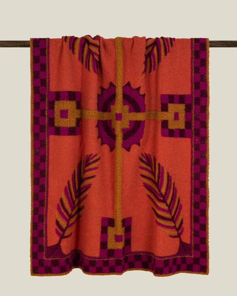 Плед Frati IMPERIALE PLUM 150x190, шерсть 80% полиэстер 20%, 900г