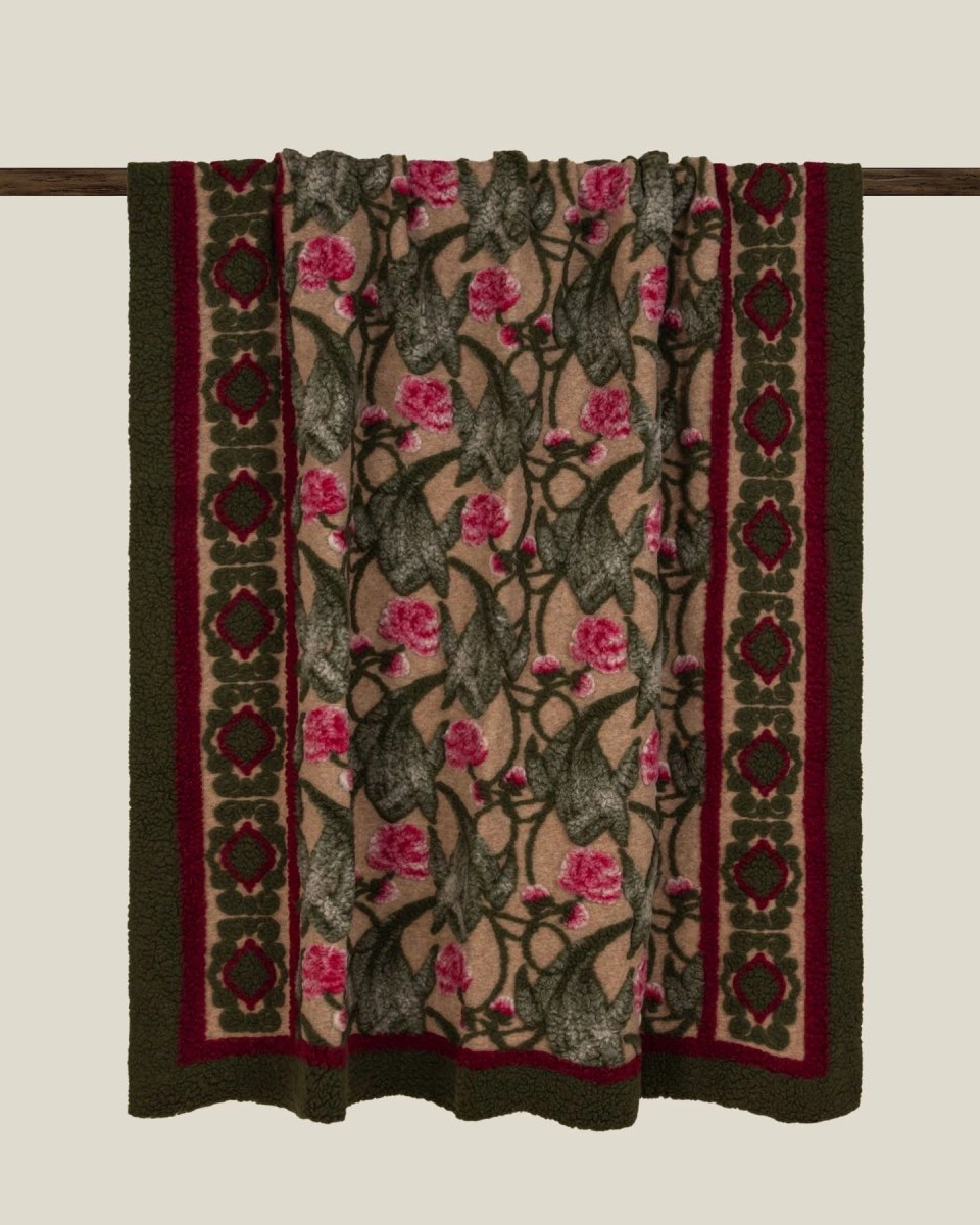 Плед Frati ORIENTAL PEONY150x190, шерсть 80% полиэстер 20%, 900г