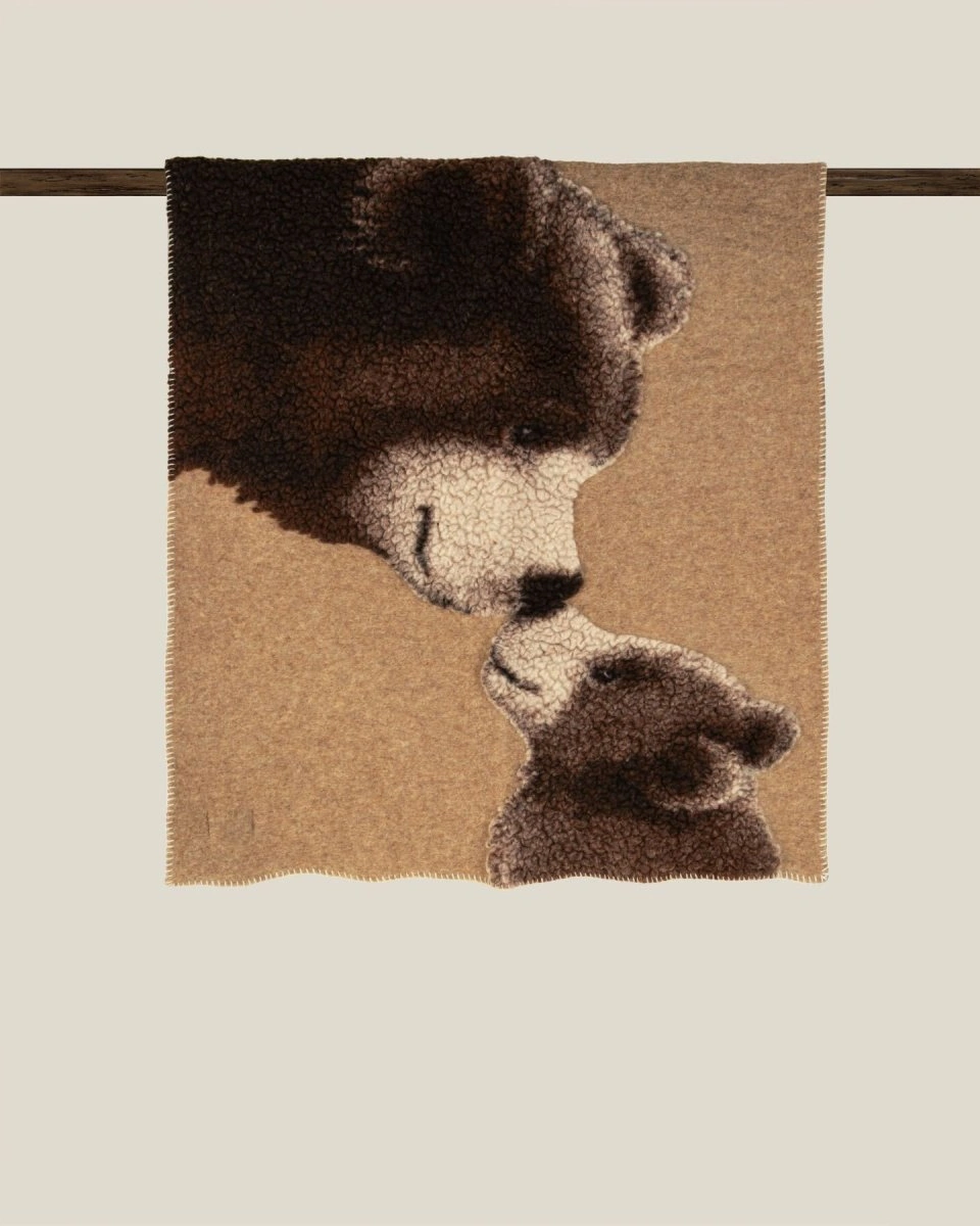 Плед Frati DADDY BEAR 150x190, шерсть 80% полиэстер 20%, 900г