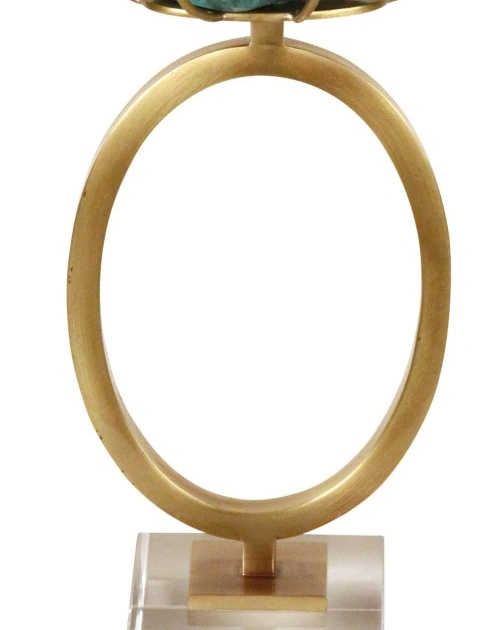 STONE ON RINGСкульптура, бирюза, бронза, акрил H: 33 cm | W: 8 cm | D: 8 cm