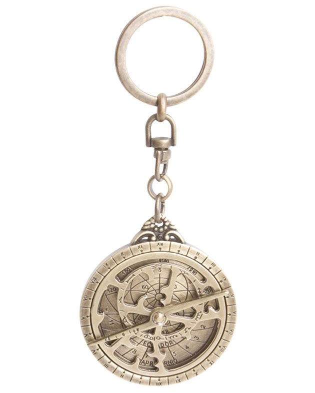 Брелок астролябия Hemisferium Astrolabe Key Ring диам 4,5 см толщина 5 мм , бронза