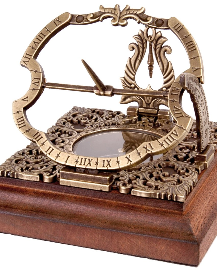 Солнечные часы Hemisferium Equatorial Augsburg Sundial 10х10 Н 10см, бронза