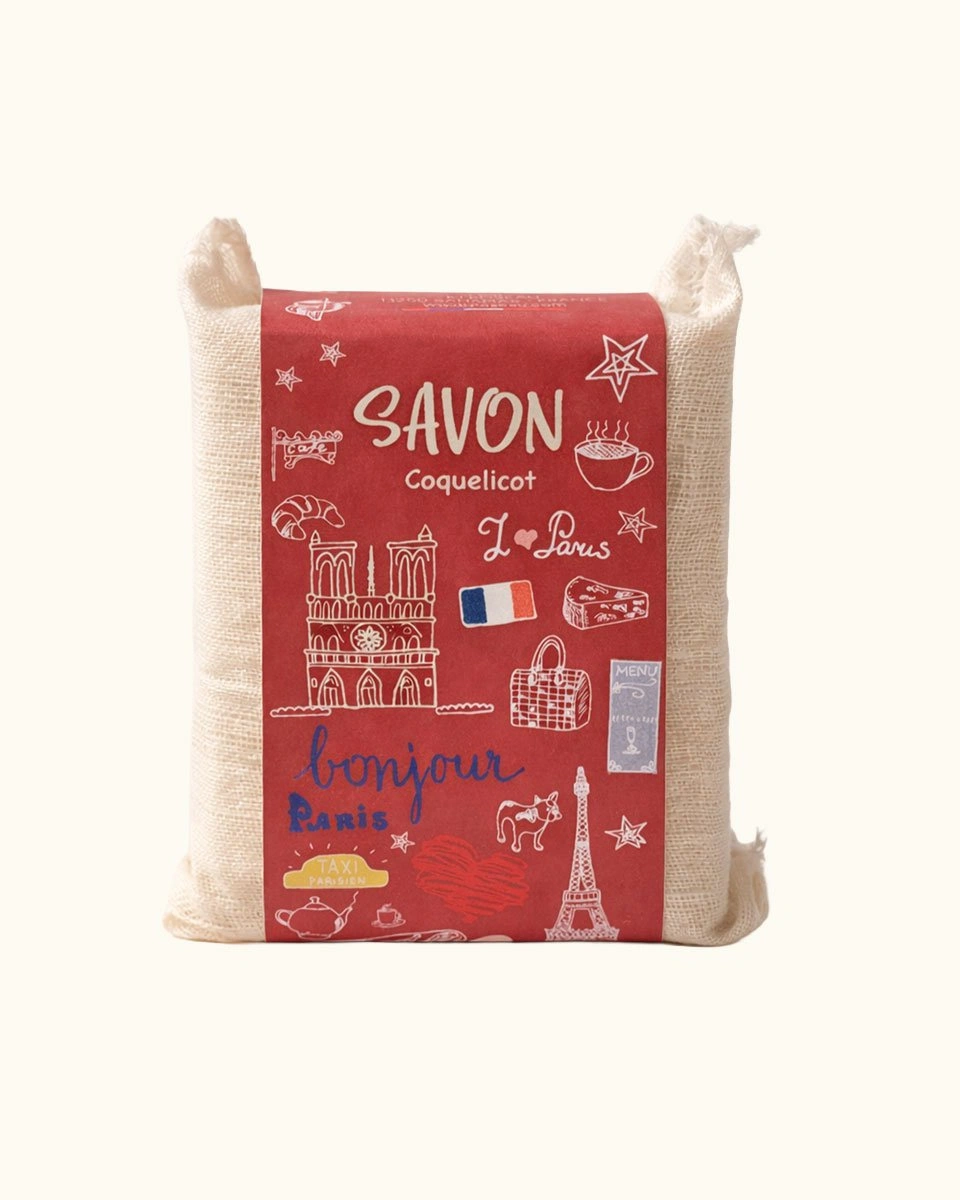 Мыло твердое PARIS COQUELICOT, красный, 100 гр, цветочный аромат