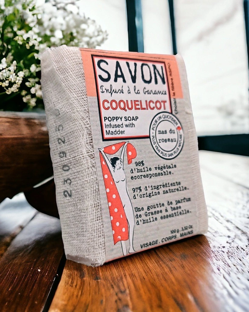Мыло твердое COQUELICOT, 100 гр, аромат маковый цветок
