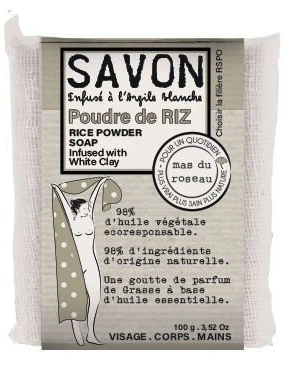 Мыло твердое POUDRE DE RIZ 100 гр, аромат рисовая пудра