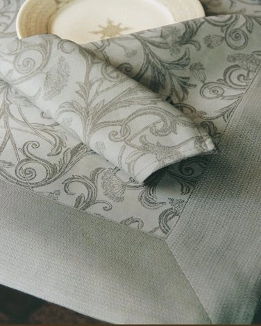 Скатерть OMBELLE chanvre бежевый 170х300, 100% хлопок жаккард