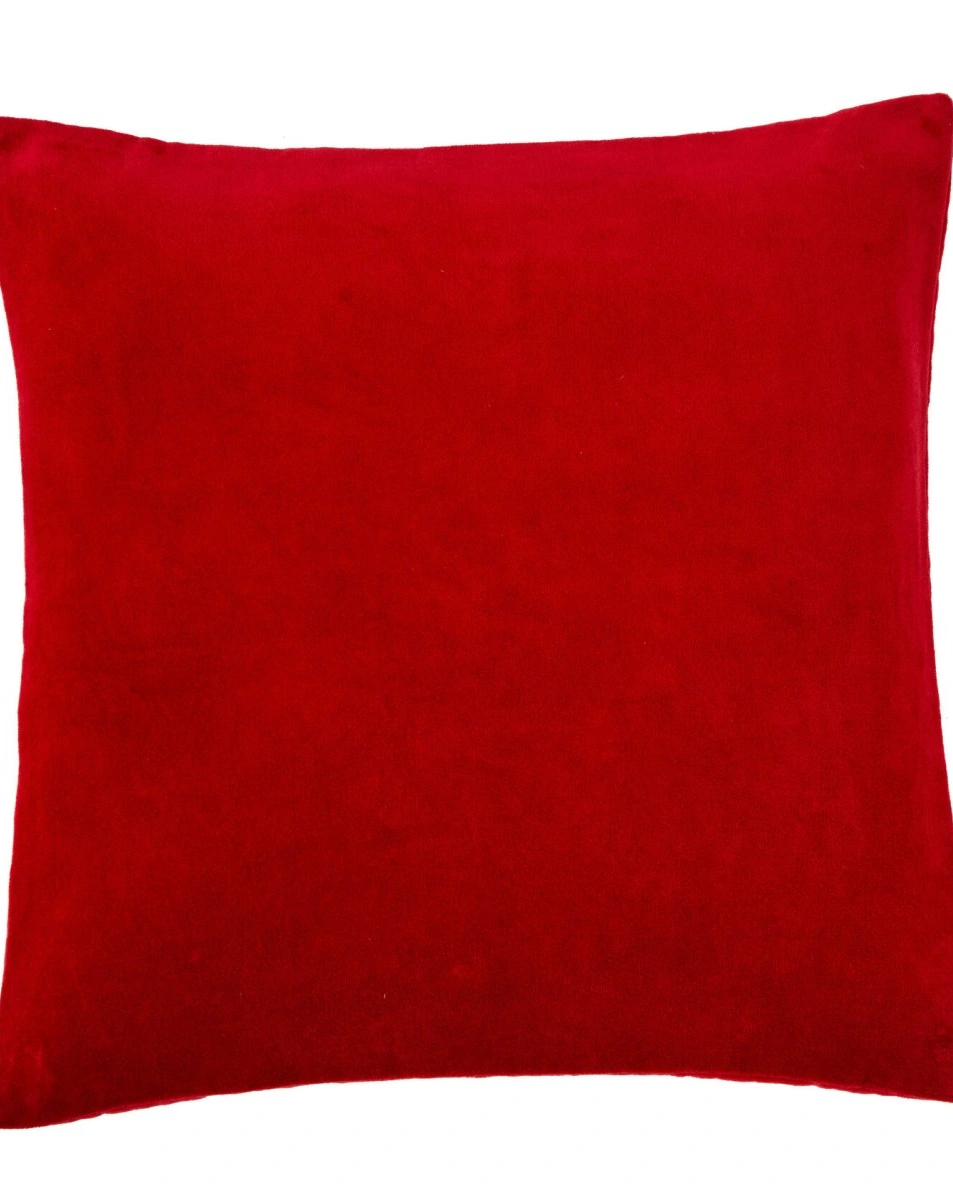 Подушка декоративная PACHA CERISE 45х45, бархат 100% хлопок, начинка полиэстер