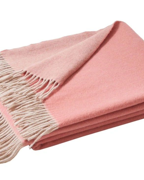 Плед KATMANDOU ROSE розовый 130/170 шерсть меринос, 240 г/м2