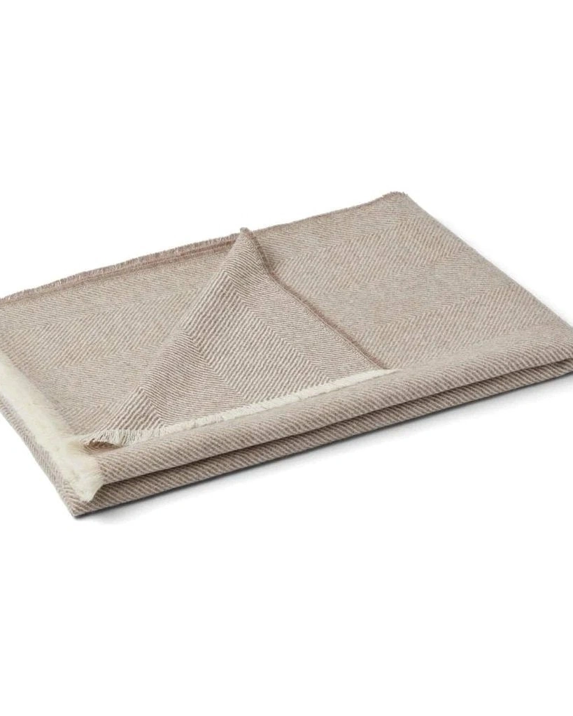 Sidsley Herringbone MushroomПлед , 130х200, 100% беби альпака, 250 гр/м2