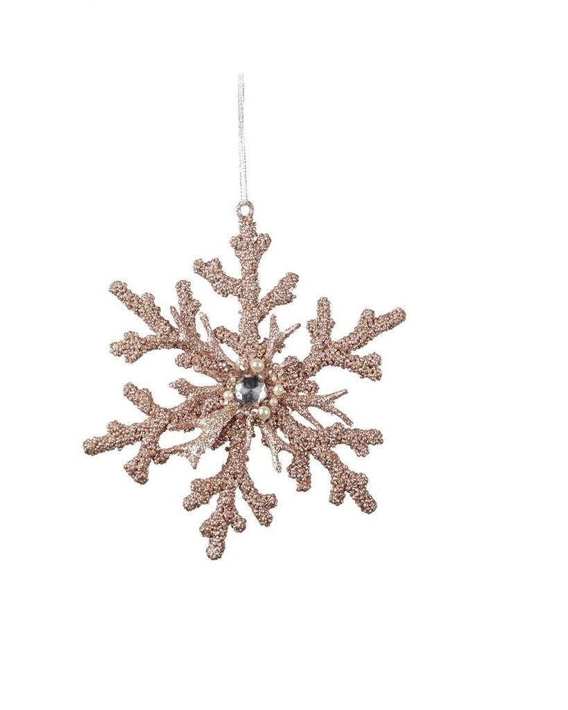 JEWEL SNOWFLAKE Снежинка розовая