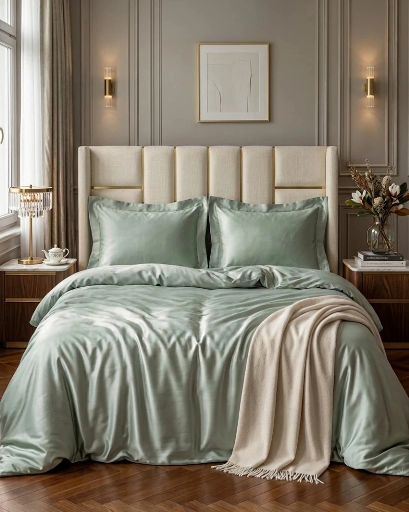 Комплект постельного белья  "DAILY BEDDING", сатин, полынь