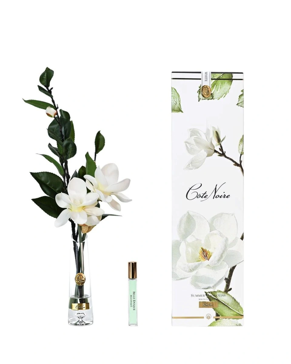 SUMMER MAGNOLIA WHITE GOLDДиффузор магнолии белые, золотой декор, спрей 15 мл
