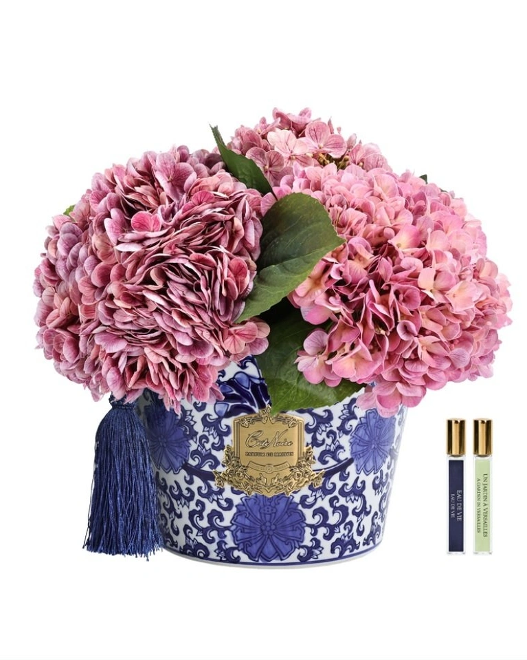 Букет гортензий Cote Noire Oriental hydrangeas Mixed pink, розовый, 2 спрея по 10 мл, 40 x 40 x 34