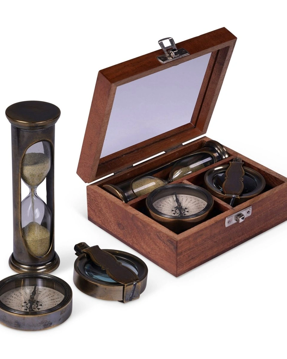 Подарочный набор Travellers AUTHENTIC MODELS 11х13,5 Н 4,5 см, ящик дерево
