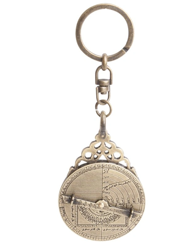 Брелок астролябия Hemisferium Eastern Astrolabe Key Ring диам 4,5 см толщина 5 мм, бронза