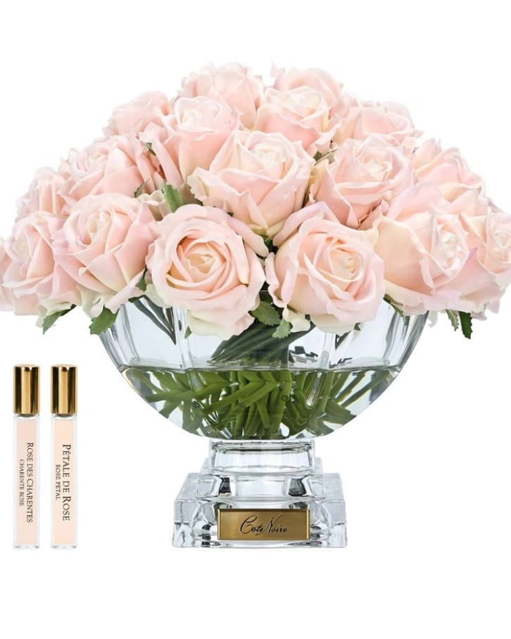 Букет роз Cote Noire Centrepiece bouquet Champagne pink, розовый шампань, 2 спрея по 10 мл, 33 x 33