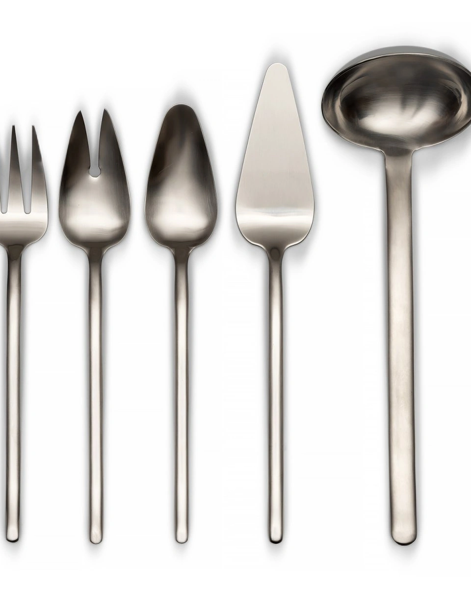 STICK SERVING SET MATНабор из 5 предметов , матовый, (половник, сервировочные вилка, ложка, ложка д