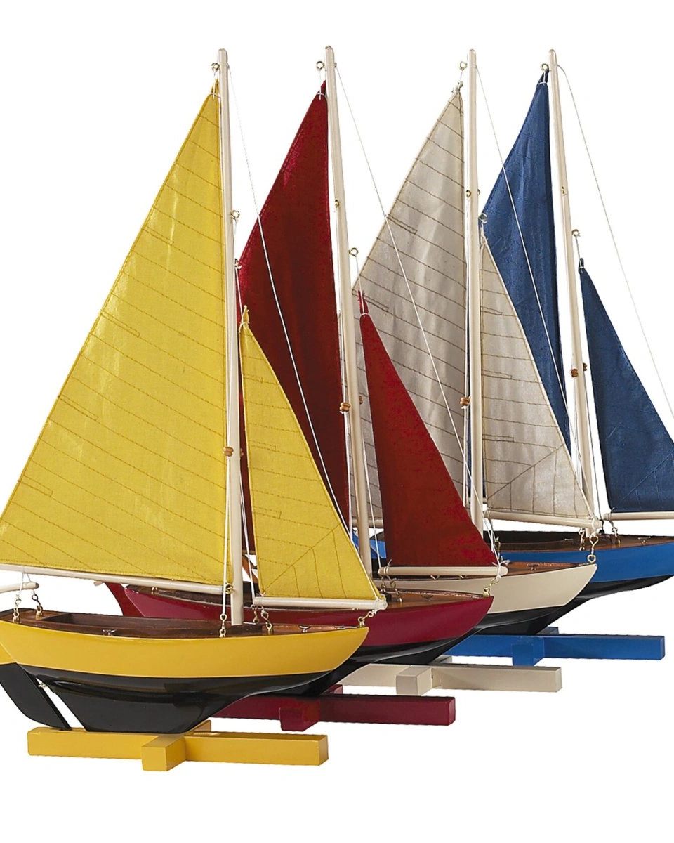 Корабль AUTHENTIC MODELS Sunset Sailors красный, 26Х7 Н40, дерево