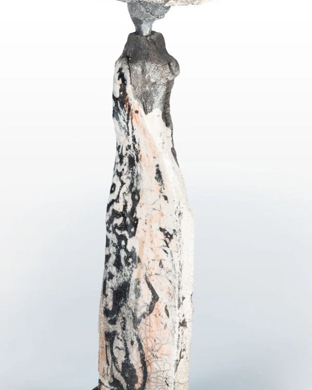 DRAPEEФигура женщины, керамика, японская техника Raku, 30 см