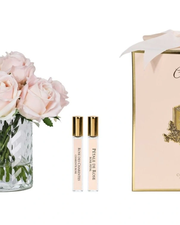 Букет роз Cote Noire Herringbone flowers Champagne pink, розовый шампань, 2 спрея по 10 мл, 21 x 21