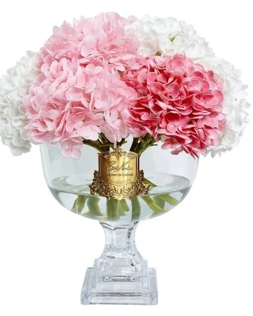 Provence Hydrangea BouquetБукет гортензий, розовый, 2 спрея по 10 мл, H.45 золотой декор