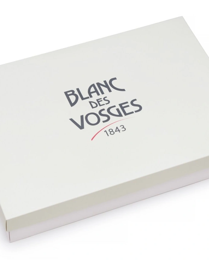 BOX white коробка подарочная 50х34х8,5 белая с бежевой крышкой