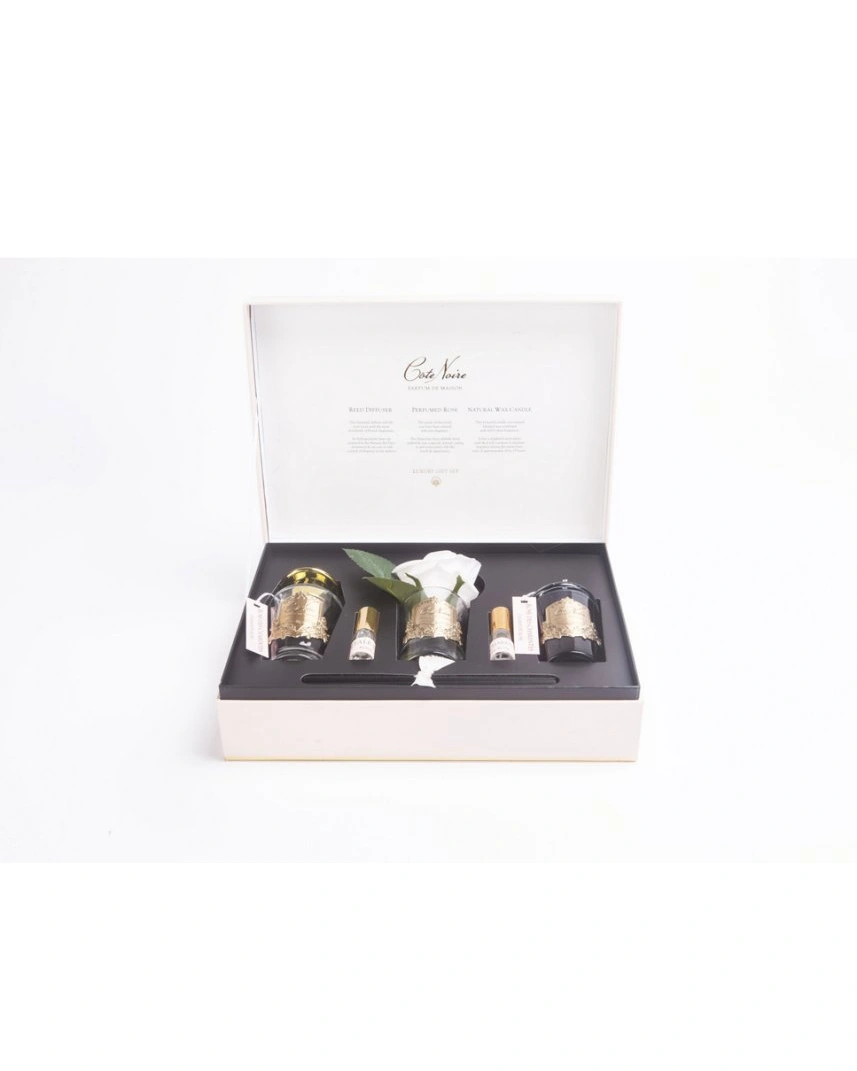 GIFT PACK CHARENTE ROSE Подарочный набор (диффузор 100мл, бутон розы, 2 спрея по 10 мл, свеча 75гр)