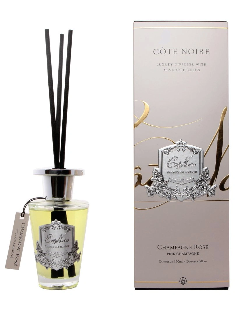 CHAMPAGNE ROSE Диффузор, серебряный декор, 150 мл, ВхШхД 30х10,5х10,5 см