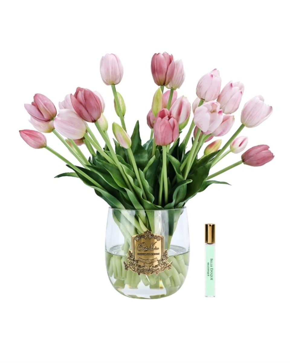 Букет тюльпанов Cote Noire Heritage tulips Mixed pink, розовый, 1 спрей по 10 мл, 38 x 38 x 38