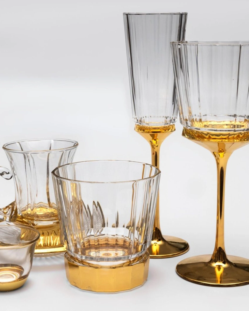 MACASSAR TUMBLERНабор стопок 6 шт, хрусталь, золото 24К , H.5см