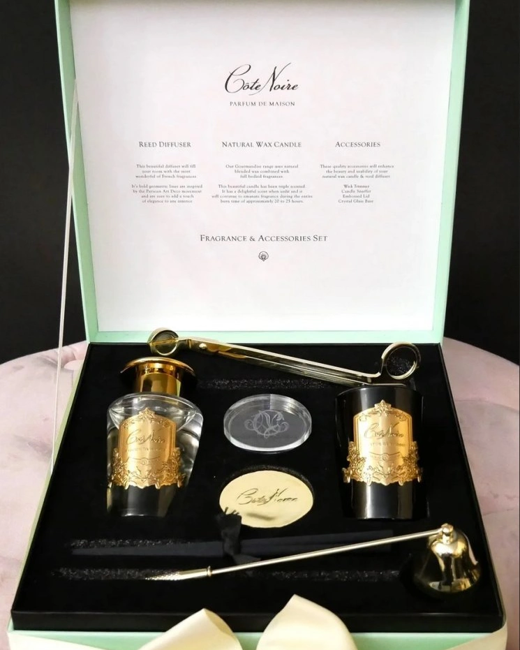 GIFT PACK PERSIAN LIMEПодарочный набор (диффузор 100 мл, свеча 75гр, набор для тушения и обрезания
