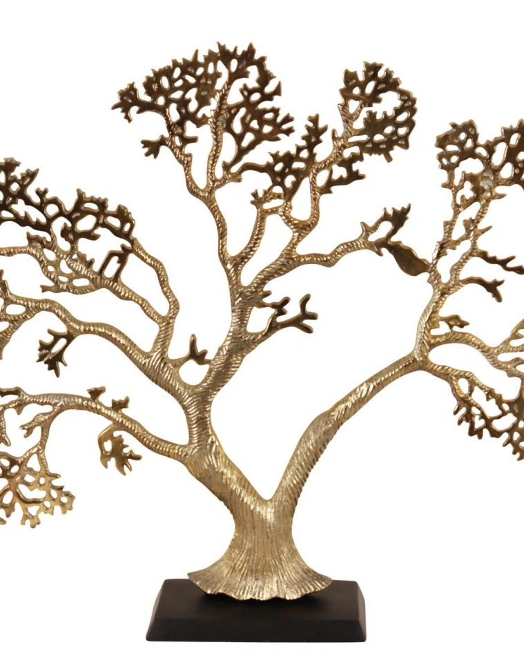 BONSAI TREEСкульптура бонсай , металл, цвет светлое золото H: 50 cm | W: 64 cm | D: 11 cm