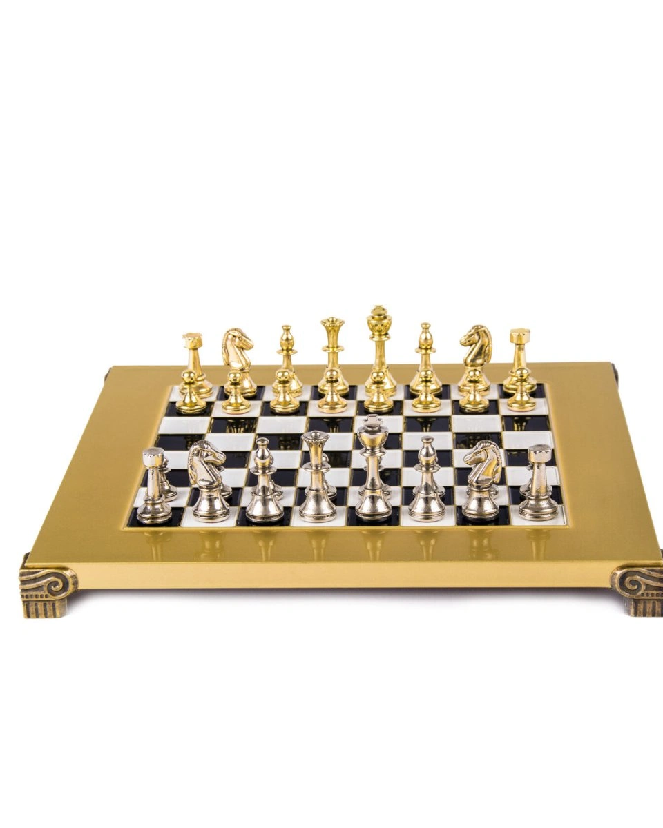 CLASSIC METAL CHESSШахматы классические, 28х28 см, золото с серебром, 28х28 см, металл