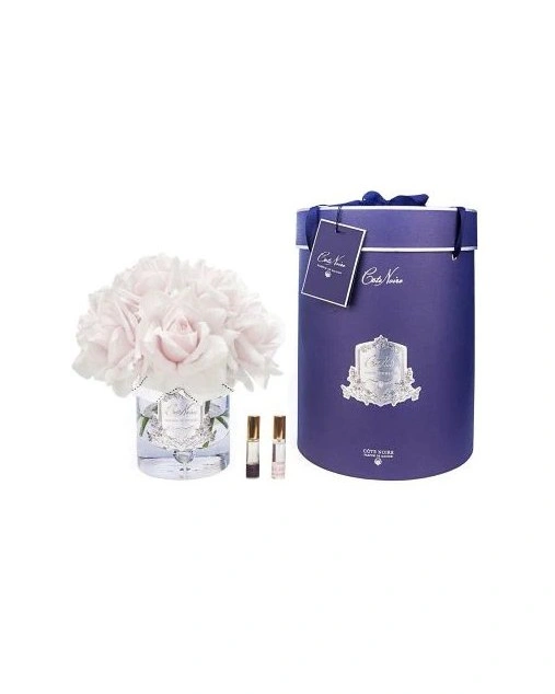GRAND BOUQUET french pink navy boxБольшой букет роз, розовый 2 спрея по 10 мл, белый, ВхШхД 32х26