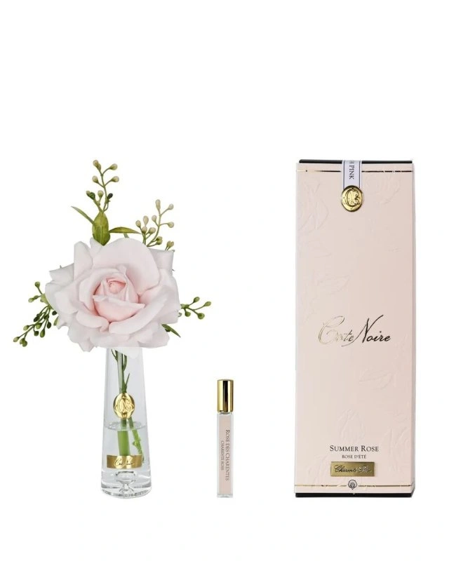 SUMMER ROSE GOLD FRENCH PINKДиффузор роза, розовый, золотой декор, спрей 15 мл