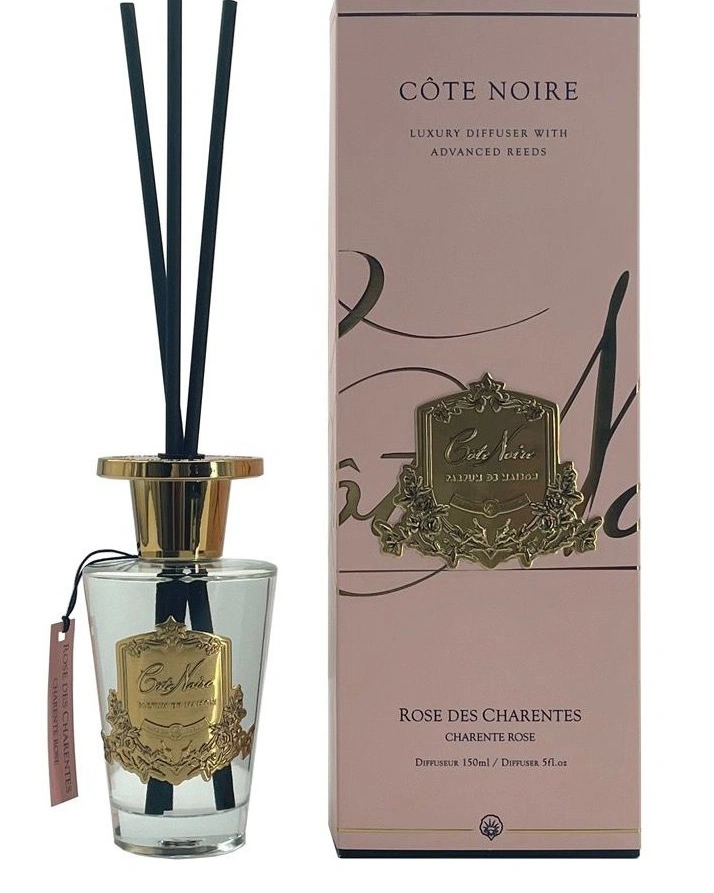 CHARENTE ROSE Диффузор, золотой декор, 150 мл, ВхШхД 30х10,5х10,5 см