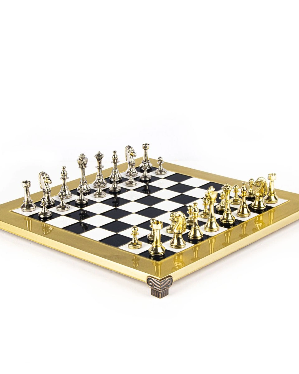 CLASSIC METAL CHESSШахматы классические, 36х36 см, золото с серебром, металл
