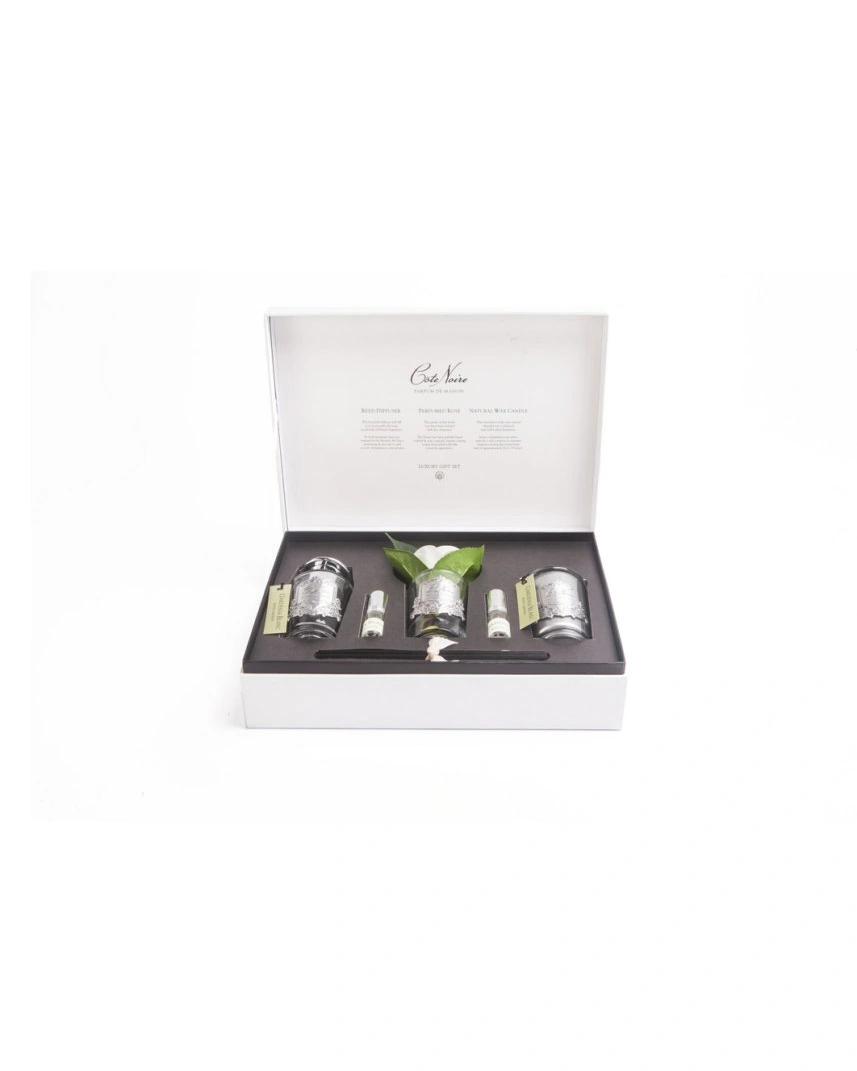 GIFT PACK CASHMIRE Подарочный набор (диффузор 100мл, бутон розы, 2 спрея по 10 мл, свеча 75гр)