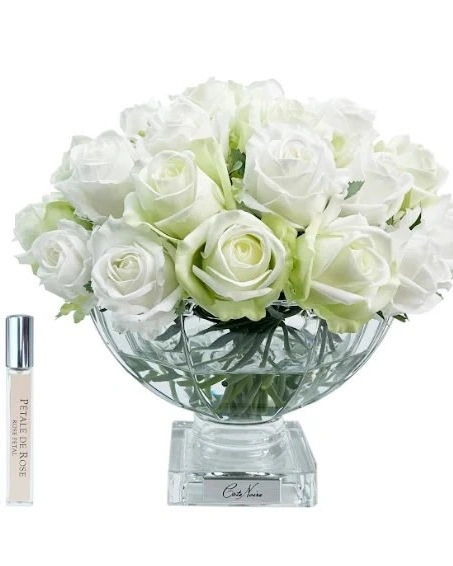 CENTERPIECE ROSE BUDS Букет из бутонов роз, зеленый и белый, 2 спрея по 10 мл