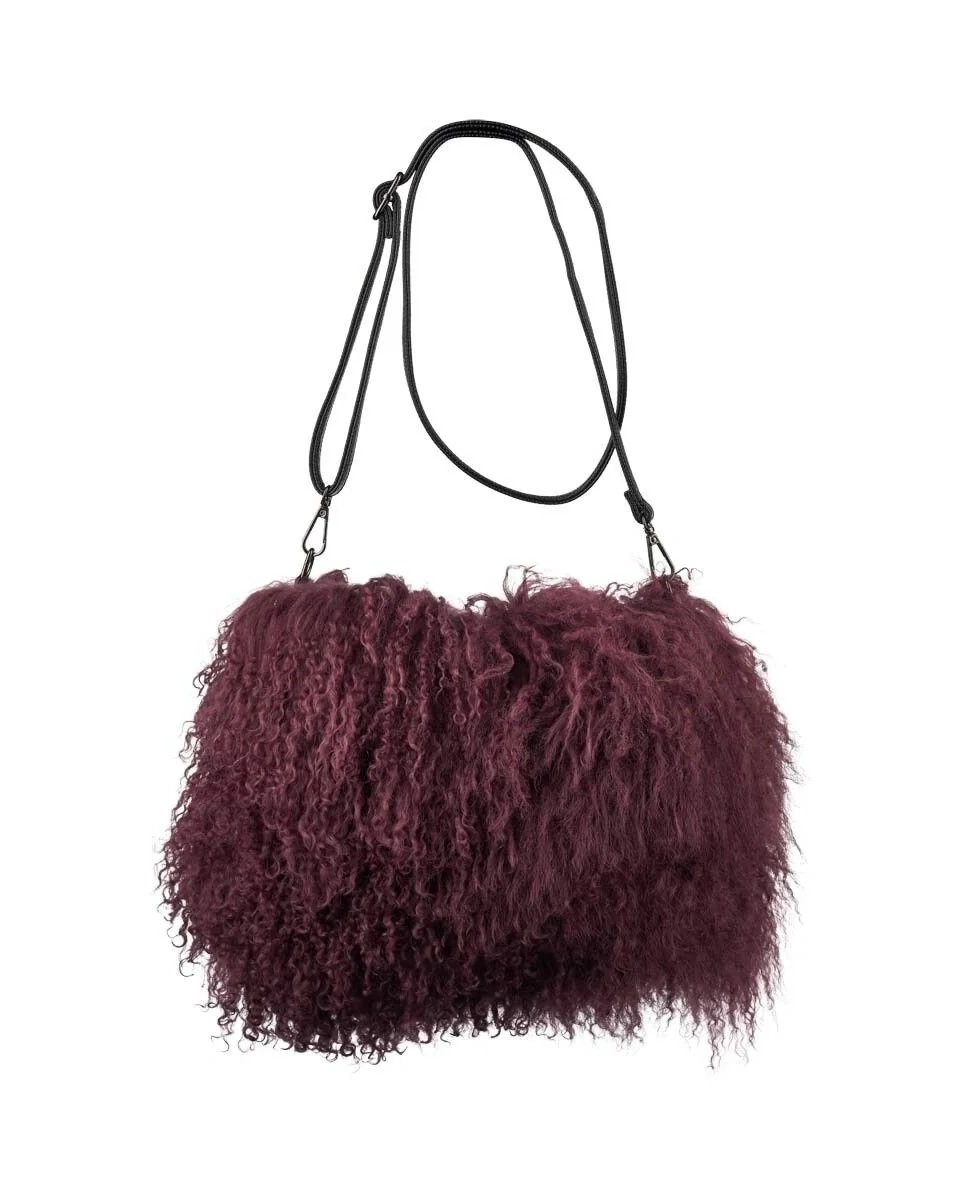 JASMIN BAG Port royal Сумка-муфта сиреневый 19/26, козий мех 30/40