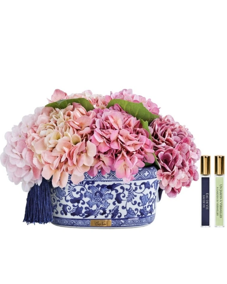 Букет гортензий Cote Noire Chinoiserie hydrangeas Mixed pink, розовый, 2 спрея по 10 мл