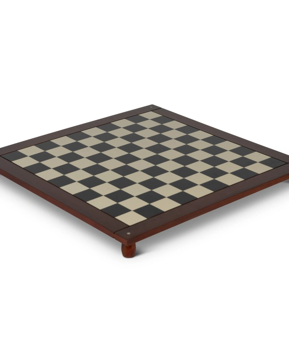 Доска для игры в шахматы и шашки AUTHENTIC MODELS двусторонняя , дерево, 47х47х4 см