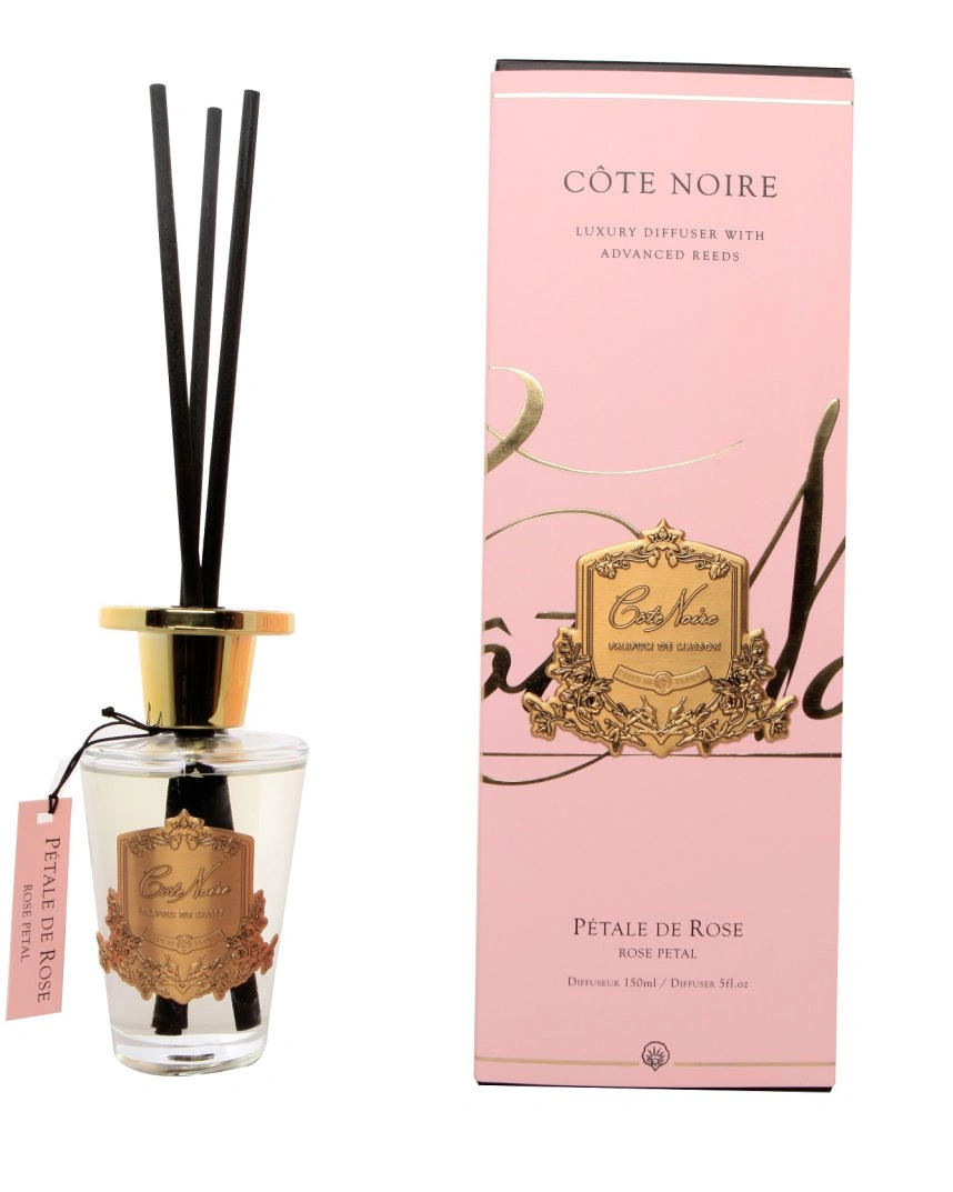 PETAL DE ROSE Диффузор, золотой декор, 150 мл, ВхШхД 30х10,5х10,5 см
