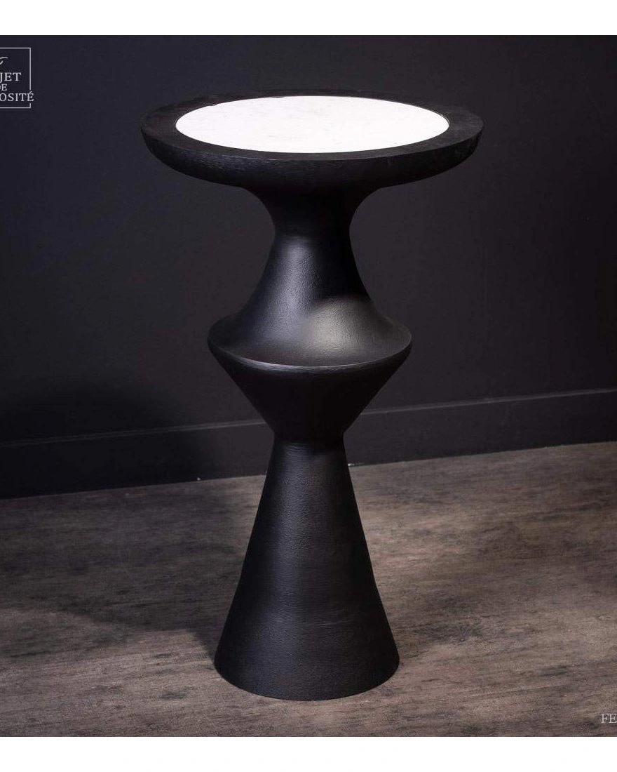 Side table (S)Столик диам 37,5 Н 65 см металл, мрамор
