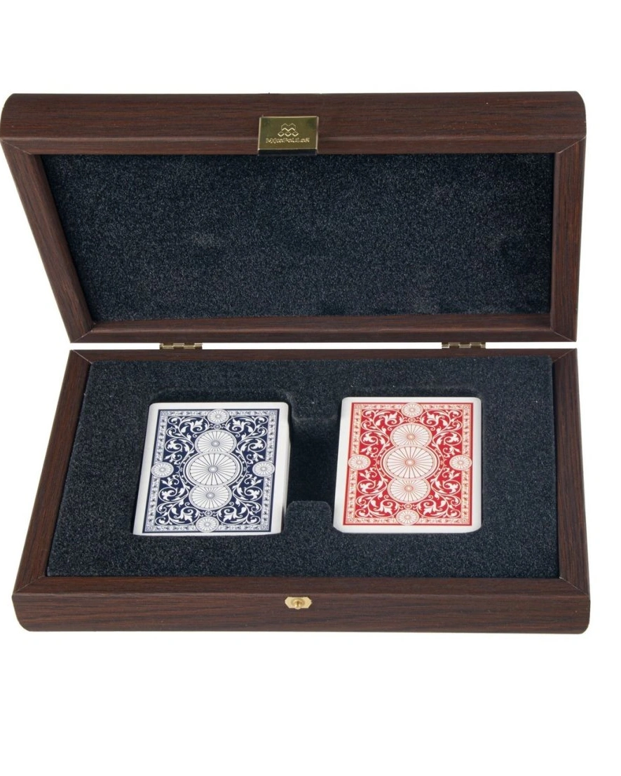 CARDSКарты игральные, отделка корпуса эко-кожа, цвет карамельный, 24х17 см