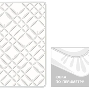 Наматрасник MATTRESS COTTONWASH GRASS легкий с юбкой 200х200х40