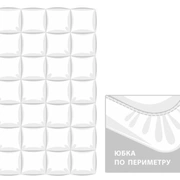 Наматрасник MATTRESS DOWN GRASS кассетный 160x200x40
