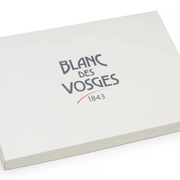 BOX white коробка подарочная 50х34х4 белая с бежевой крышкой